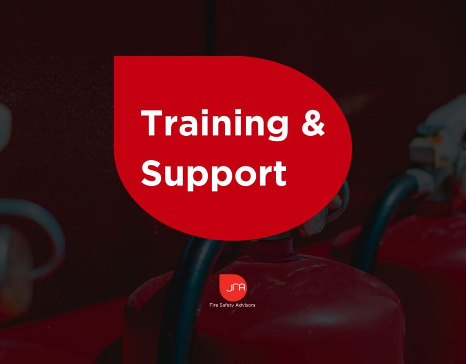 Fire safety training and support by JRA Fire Safety Advisors, ensuring workplace fire risk managemen.